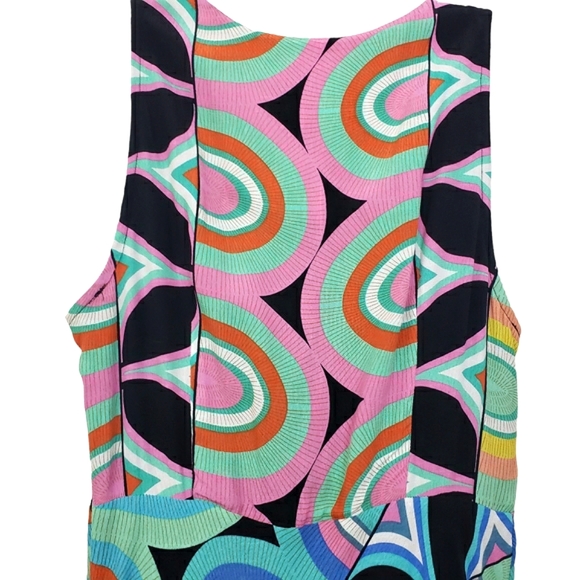 Nwt Anthropologie Kenzie Geometric Asymmetrical Midi Dress - Picture 13 of 17